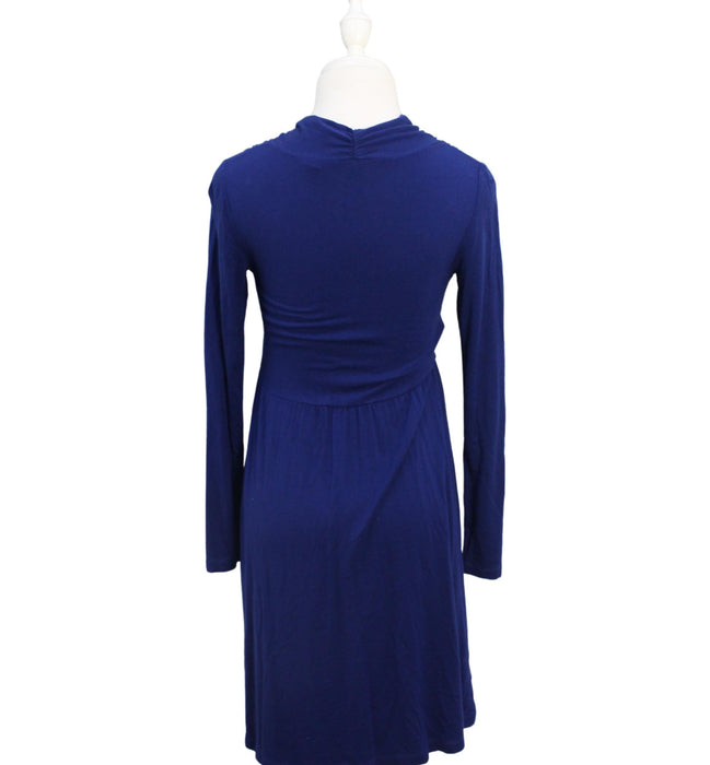 A Blue Long Sleeve Dresses from Seraphine in size XS for maternity. (Back View)