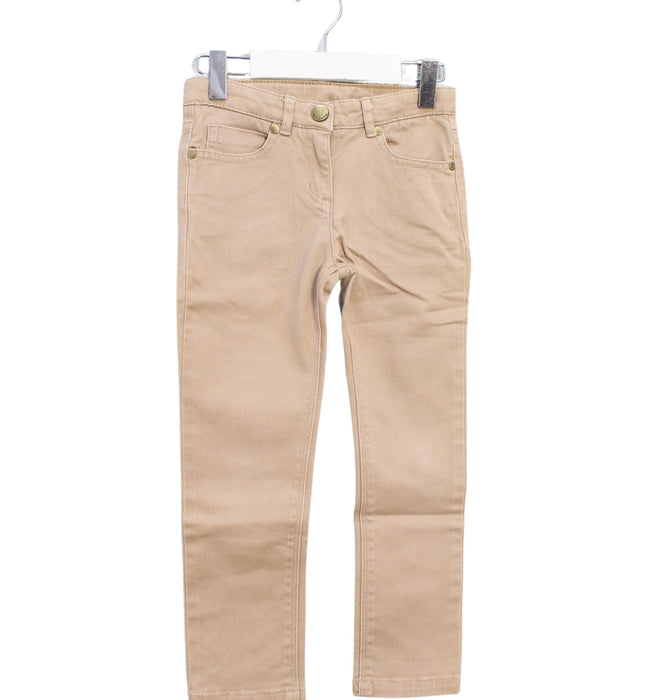 A Beige Casual Pants from Jacadi in size 4T for boy. (Front View)