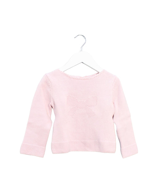A Pink Knit Sweaters from Jacadi in size 18-24M for girl. (Front View)