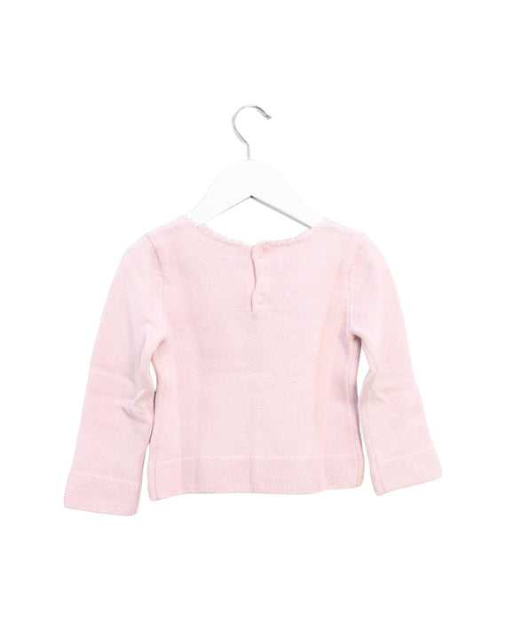 A Pink Knit Sweaters from Jacadi in size 18-24M for girl. (Back View)