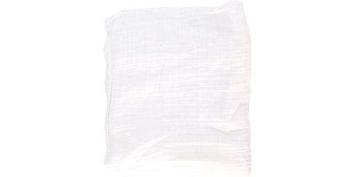 A White Swaddles from Aden & Anais in size O/S for neutral. (Front View)