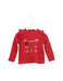 A Red Long Sleeve Tops from Petit Bateau in size 18-24M for girl. (Front View)