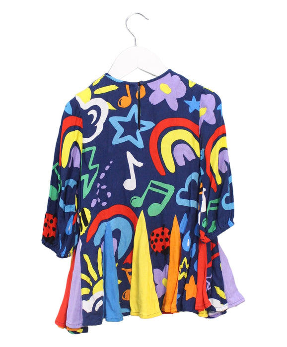 A Multicolour Long Sleeve Dresses from Stella McCartney in size 2T for girl. (Back View)