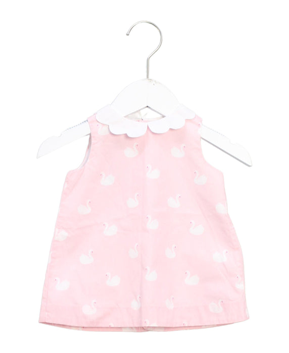 A Pink Sleeveless Tops from Jacadi in size 3-6M for girl. (Front View)