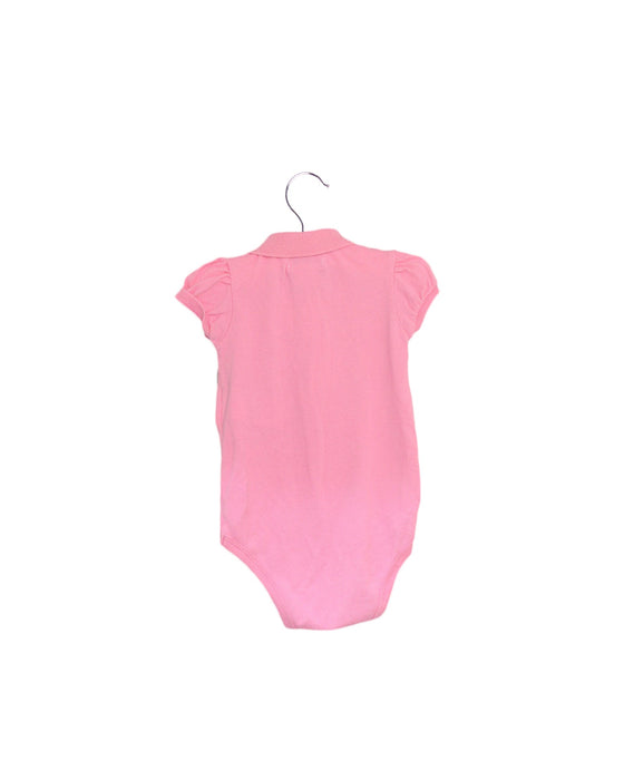 A Pink Short Sleeve Bodysuits from Ralph Lauren in size 3-6M for girl. (Back View)