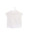 A White Short Sleeve Tops from Jacadi in size 3-6M for girl. (Front View)