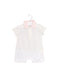 A White Short Sleeve Rompers from Nicholas & Bears in size 3-6M for girl. (Front View)