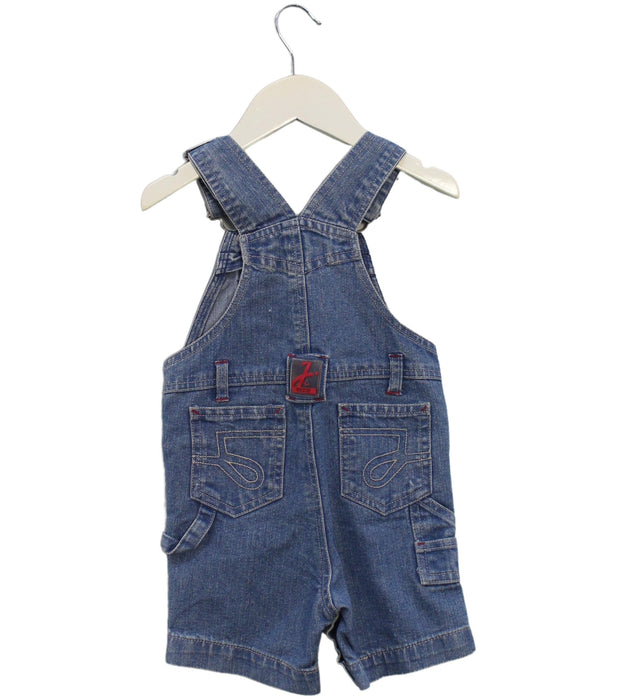 A Blue Overall Shorts from Jacadi in size 6-12M for neutral. (Back View)