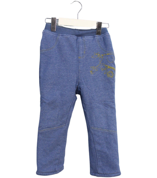 A Blue Sweatpants from Kingkow in size 18-24M for boy. (Front View)