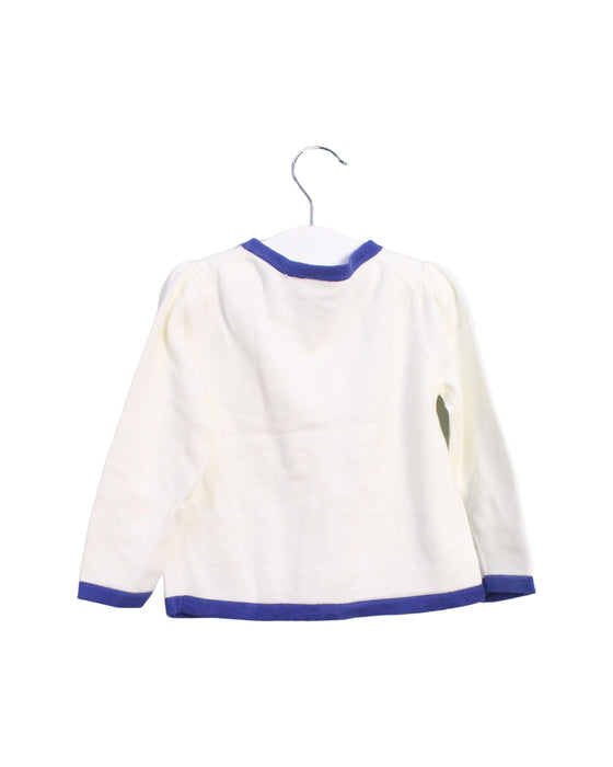 A White Cardigans from Janie & Jack in size 18-24M for girl. (Back View)