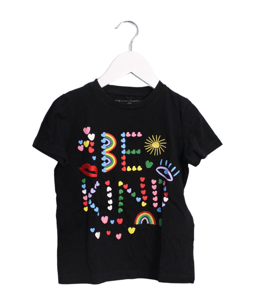 A Black Short Sleeve T Shirts from Stella McCartney in size 5T for girl. (Front View)