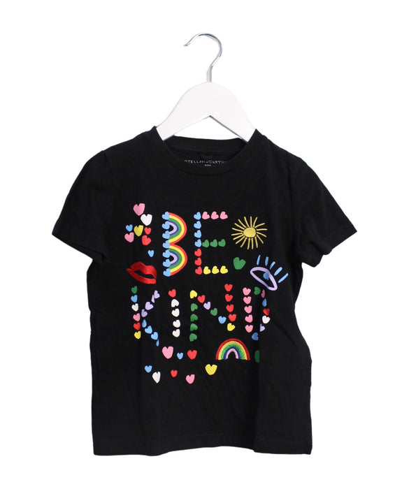 A Black Short Sleeve T Shirts from Stella McCartney in size 5T for girl. (Front View)