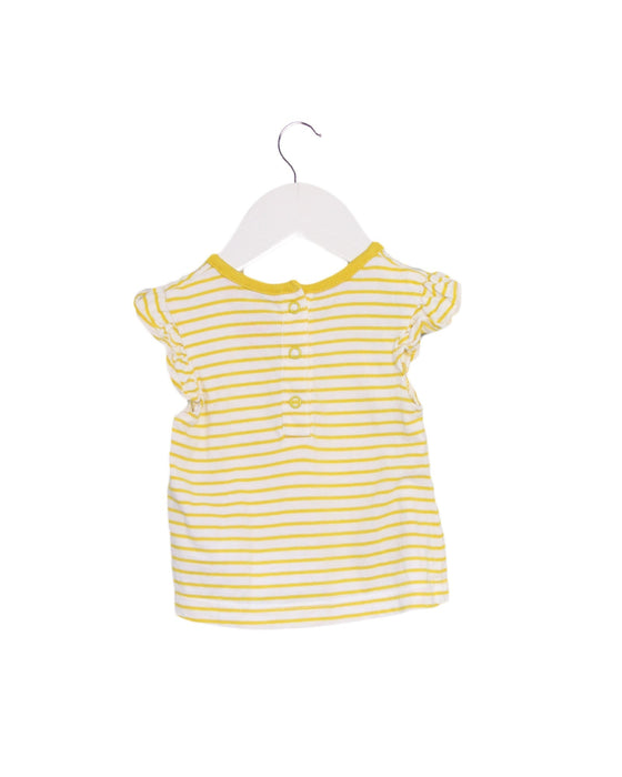 A Yellow Short Sleeve Tops from Boden in size 3-6M for girl. (Back View)