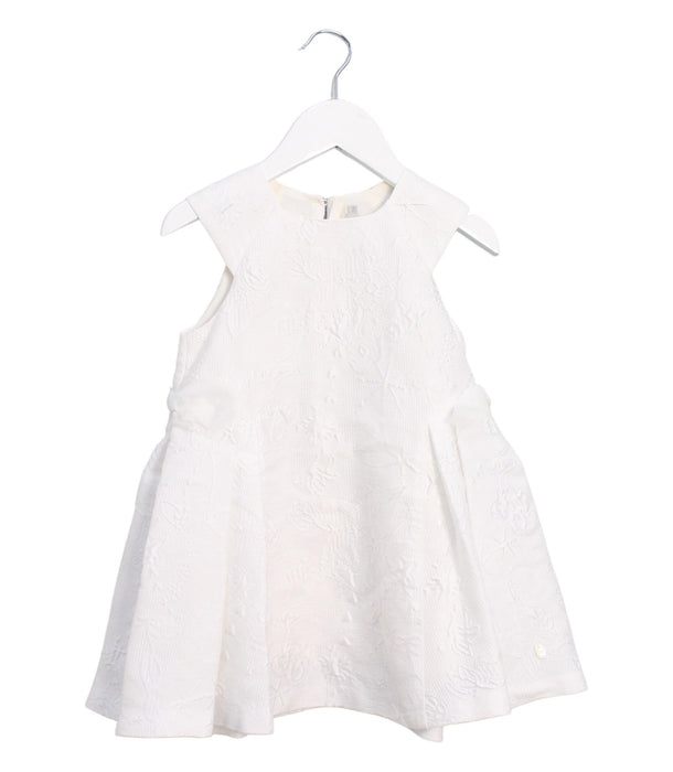 A White Sleeveless Dresses from Dior in size 18-24M for girl. (Front View)