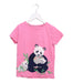 A Pink Short Sleeve T Shirts from Boden in size 6T for girl. (Front View)