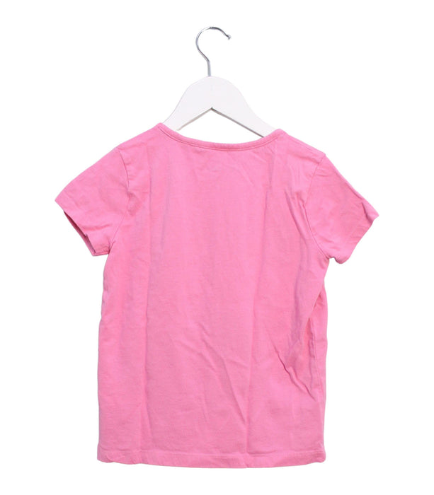 A Pink Short Sleeve T Shirts from Boden in size 6T for girl. (Back View)