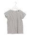 A Ivory Short Sleeve T Shirts from Sunset Limonade in size 6T for girl. (Front View)