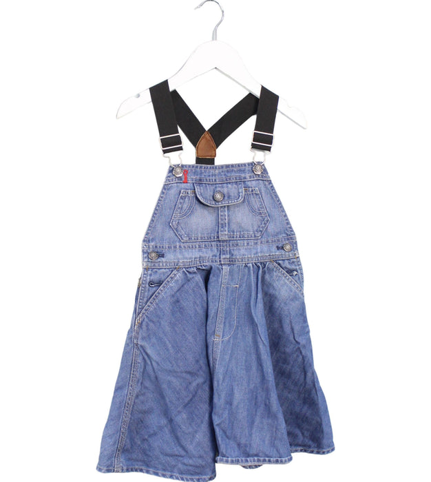 A Blue Overall Dresses from Ralph Lauren in size 4T for girl. (Front View)
