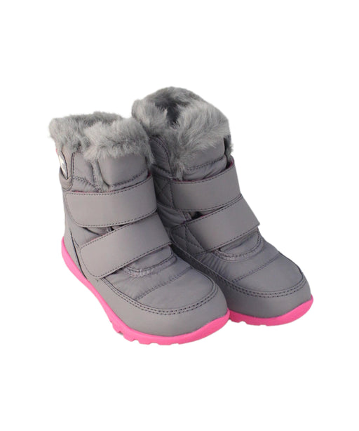 A Grey Winter Boots from Sorel in size 6T for girl. (Front View)