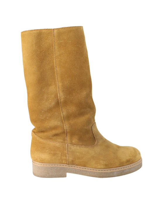 A Beige Winter Boots from Bonpoint in size EU32 for girl. (Back View)