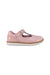 A Pink Dress Shoes from Stride Rite in size 3T for girl. (Back View)