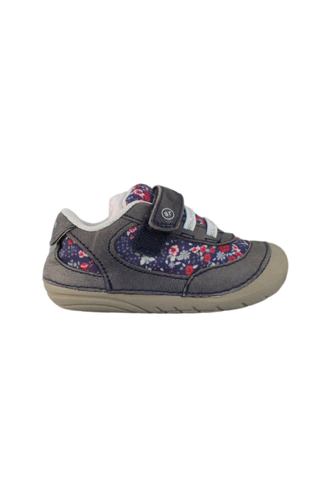 A Blue Sneakers from Stride Rite in size 12-18M for girl. (Back View)
