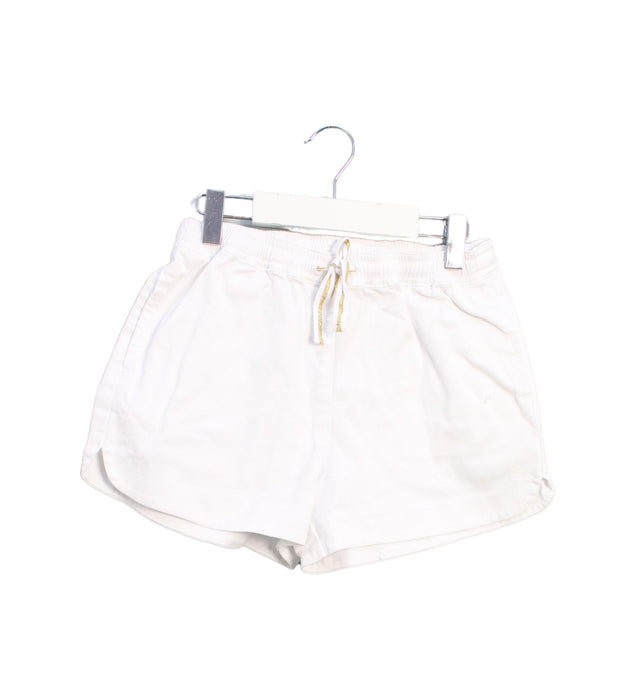 A White Shorts from Crewcuts in size 10Y for girl. (Front View)