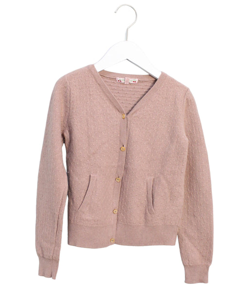 A Pink Cardigans from Bonpoint in size 10Y for girl. (Front View)