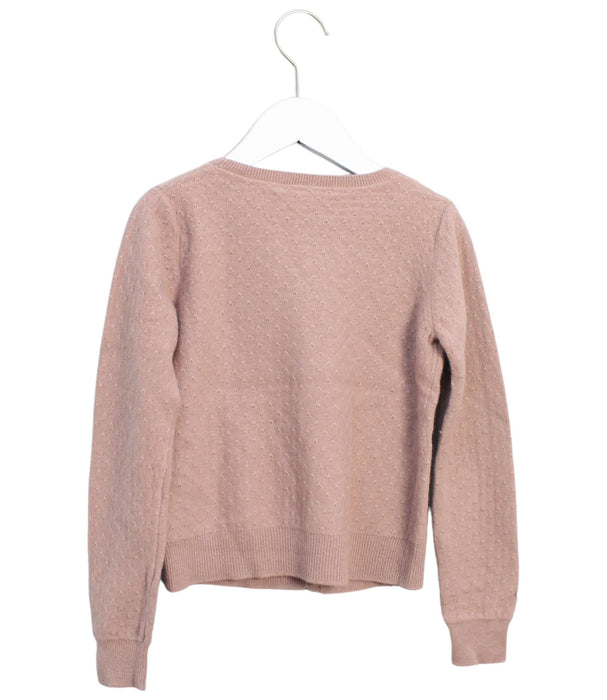 A Pink Cardigans from Bonpoint in size 10Y for girl. (Back View)