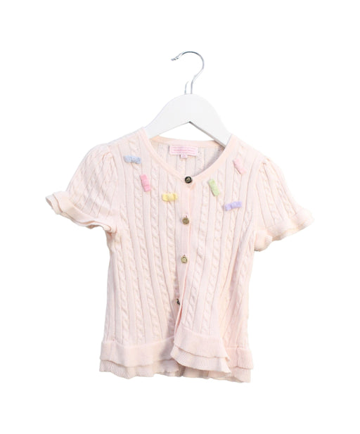 A Pink Short Sleeve Tops from Nicholas & Bears in size 4T for girl. (Front View)