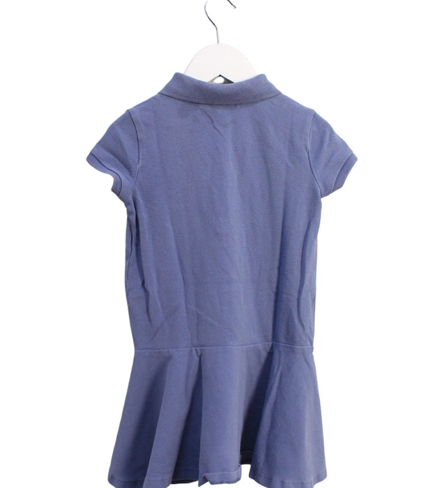 A Blue Short Sleeve Dresses from Polo Ralph Lauren in size 4T for girl. (Back View)