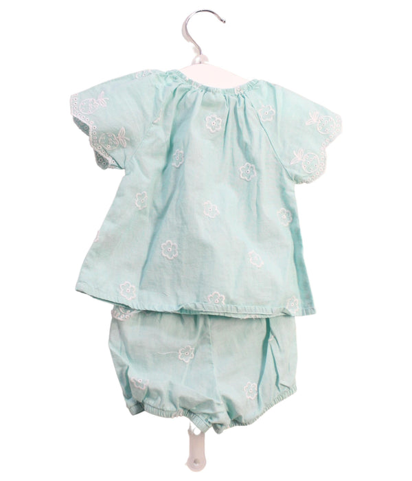 A Pink Shorts Sets from Seed in size 0-3M for girl. (Back View)