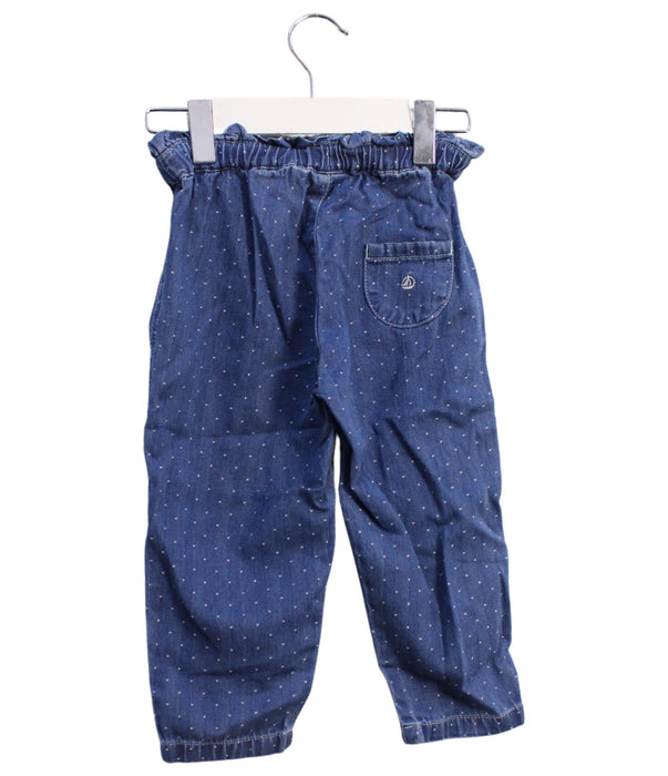 A Blue Casual Pants from Petit Bateau in size 2T for girl. (Back View)