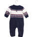 A Navy Long Sleeve Jumpsuits from Janie & Jack in size 3-6M for boy. (Back View)