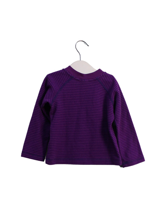 A Purple Base Layers from Patagonia in size 6-12M for girl. (Back View)