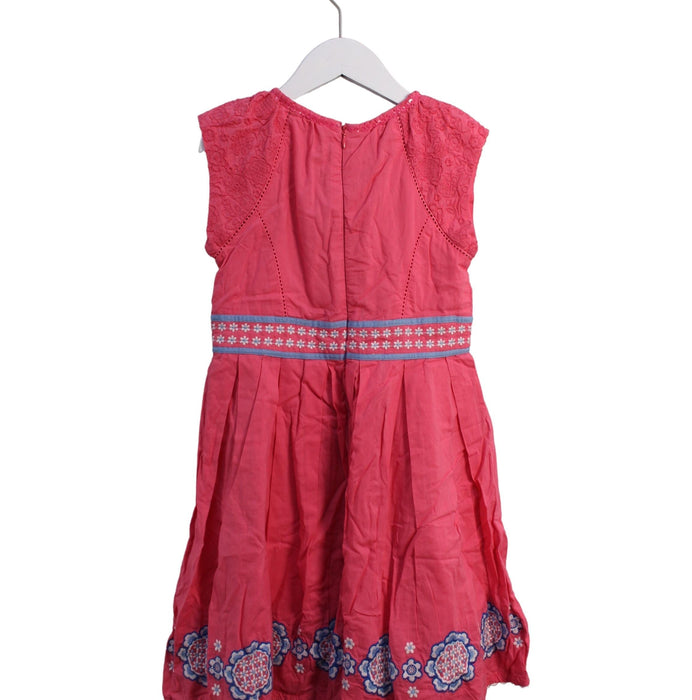 A Pink Sleeveless Dresses from Monsoon in size 8Y for girl. (Back View)