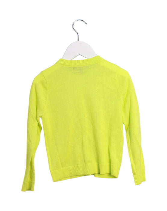 A Yellow Cardigans from Velveteen in size 4T for girl. (Back View)