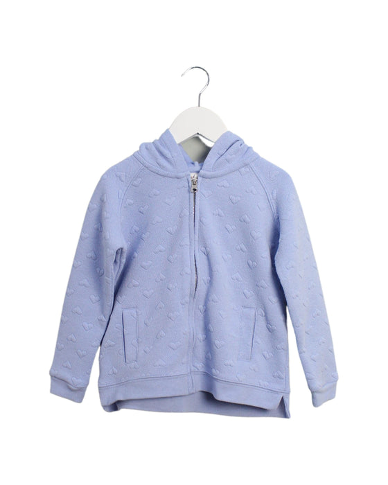 A Blue Lightweight Jackets from Seed in size 4T for girl. (Front View)