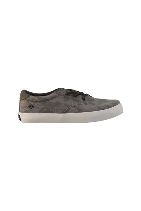 A Green Sneakers from Sperry in size 6T for boy. (Back View)