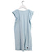 A Blue Sleeveless Dresses from Tea in size 7Y for girl. (Back View)