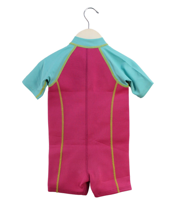 A Pink Wetsuits from Speedo in size 3T for girl. (Back View)