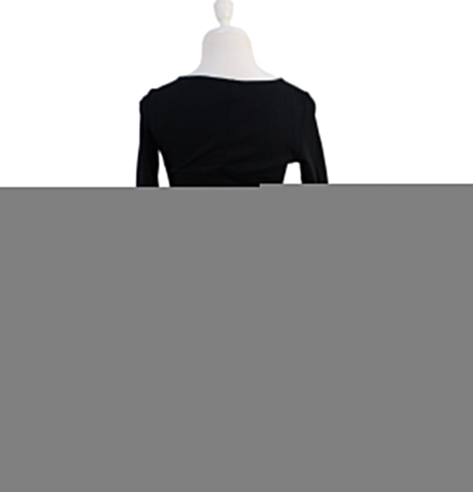 A Black Long Sleeve Dresses from Seraphine in size XS for maternity. (Back View)