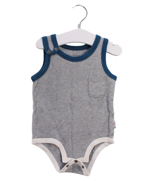 A Grey Bodysuits from TinyBitz in size 6-12M for boy. (Front View)