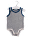 A Grey Bodysuits from TinyBitz in size 6-12M for boy. (Front View)