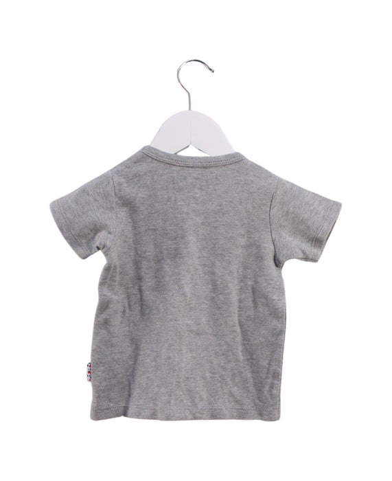 A Grey Short Sleeve T Shirts from TinyBitz in size 2T for boy. (Back View)