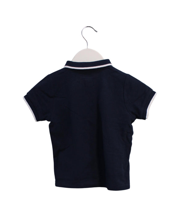 A Navy Short Sleeve Polos from Vertbaudet in size 3T for boy. (Back View)