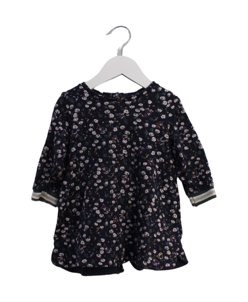 A Multicolour Long Sleeve Dresses from Petit Bateau in size 6-12M for girl. (Front View)