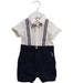 A White Short Sleeve Rompers from Nicholas & Bears in size 0-3M for boy. (Front View)