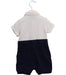 A White Short Sleeve Rompers from Nicholas & Bears in size 0-3M for boy. (Back View)