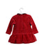 A Red Long Sleeve Dresses from Chicco in size 6-12M for girl. (Back View)